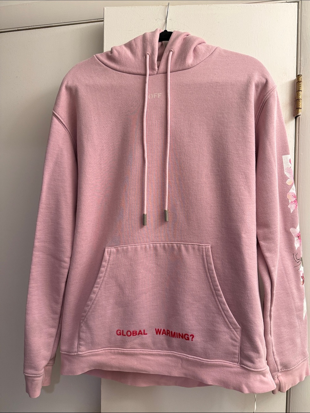 Off White Global Warming Cherry Blossom hoodie